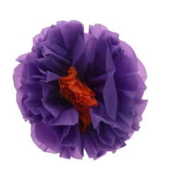 Purple Plastic Flower 5.5"