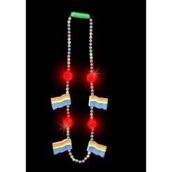 Rainbow Flag Flashing Necklace