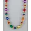 Rainbow Oval and Cluster Beads Necklace