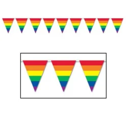 Rainbow Pennant Banner