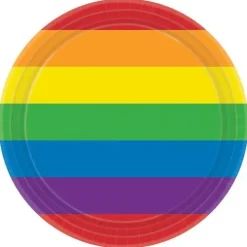 Rainbow 7" Plates