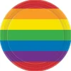 Rainbow 9" Plates