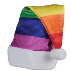 Rainbow Santa Hat