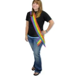 Rainbow Satin Sash