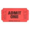 Red Admit One Ticket Roll