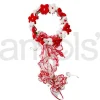 Red and White Flower Crown