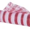 Red and White Stripe Mesh Roll
