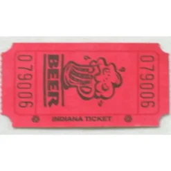 Red Beer Ticket Roll