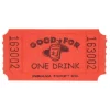 Red Drink Ticket Roll
