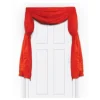 Red Fabric Curtain or Bunting