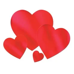 12" Red Foil Heart