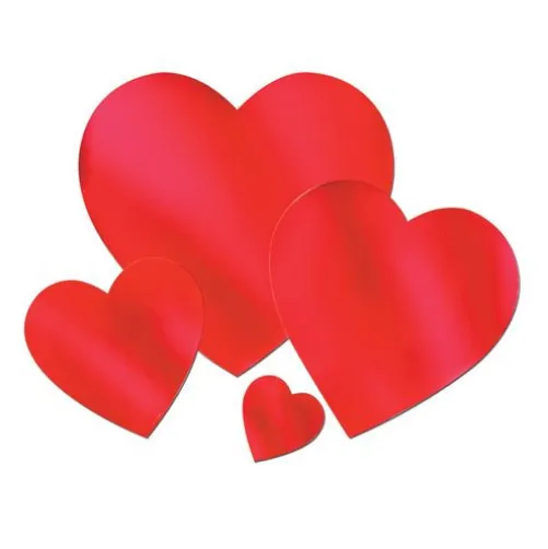 15" Red Foil Heart
