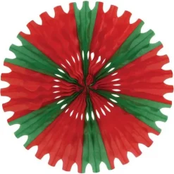 Red-Green Tissue Fan