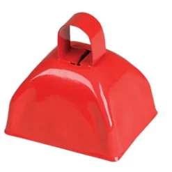 Red Metal Cow Bell