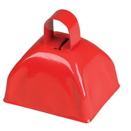 Red Metal Cow Bell
