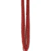 Red Metallic Bead Necklaces