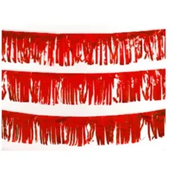 Red Metallic Fringe