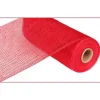 Red Metallic Mesh Roll