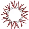 Red Pencil Work Wreath Frame 15"