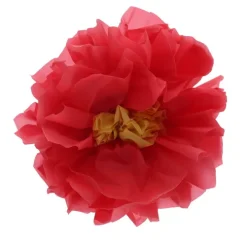 Red Plastic Flower 5.5"