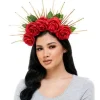 Red Polyester Rose Crown