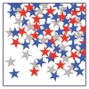 Red, Silver, Blue Metallic Stars Confetti