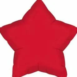 Red Star Mylar Balloon