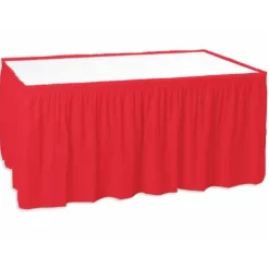 Red Table Skirt
