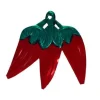Red Three Pepper Tin Ornament