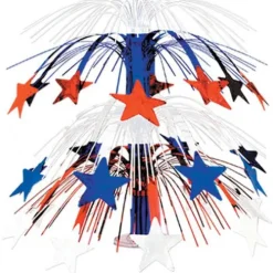 Red, White and Blue Star Cascade Centerpiece