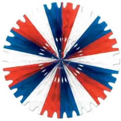 Red, White, and Blue Tissue Fan