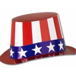 Red, White and Blue Top Hat