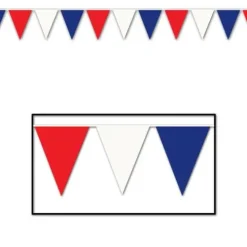 120' Red-White-Blue Pennant