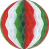 12" Red-White-Green Tissue Ball