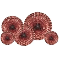 Rose Gold Metallic Fans