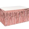 Rose Gold Metallic Table Skirting