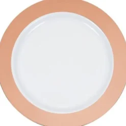 Rose Gold Rim 7" Plate 10ct