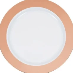 Rose Gold Rim 9" Plate 10pk