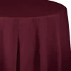 Round Table Cover Burgundy