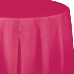 Round Table Cover Hot Pink