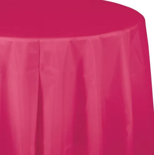 Round Table Cover Hot Pink