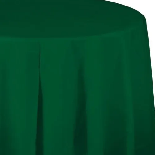 Round Table Cover Hunter Green