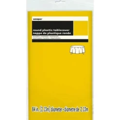 Round Table Cover Lemon Yellow