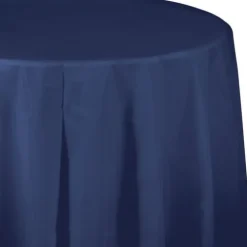 Round Table Cover Navy Blue