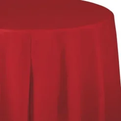 Round Table Cover Red