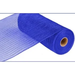 Royal Blue Metallic Mesh Roll