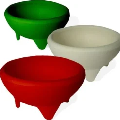 Salsa Bowl Set Red, White, and Green