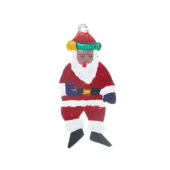 Santa Tin Ornament