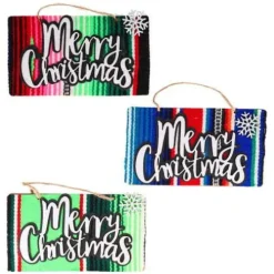 Sarape Merry Xmas Ornament