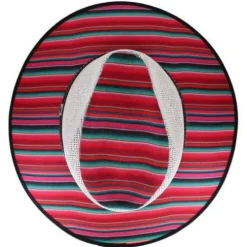 Sarape Straw Fedora Hat